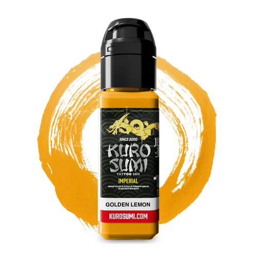 Kuro Sumi Imperial Tattoo Ink - Golden Lemon 22ml